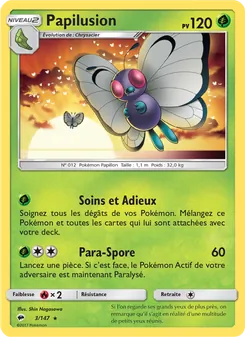 Carte Pokémon Papilusion 3