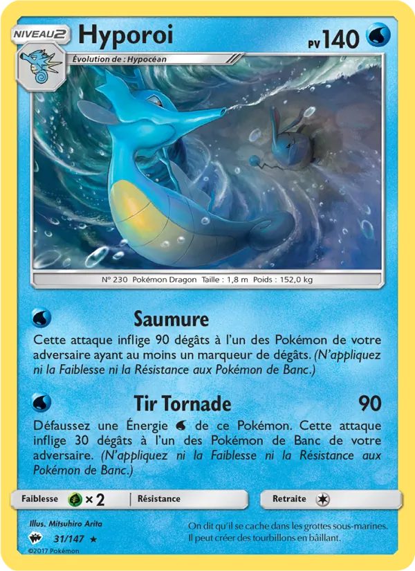 Carte Pokémon Hyporoi 31/147 de l'extension Ombres Ardentes