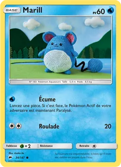 Carte Pokémon Marill 34