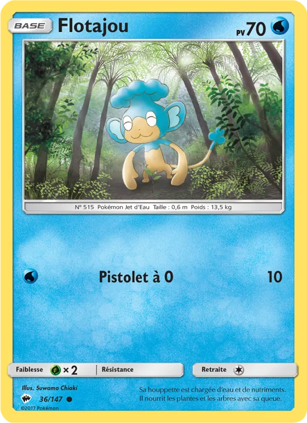 Carte Pokémon Flotajou 36/147 de l'extension Ombres Ardentes