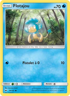 Carte Pokémon Flotajou 36