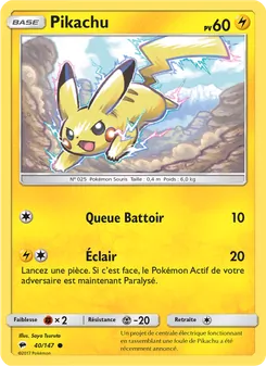 Carte Pokémon Pikachu 40