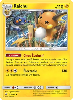 Carte Pokémon Raichu 41