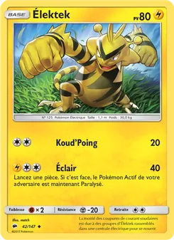 Carte Pokémon Élektek 42
