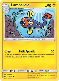 Carte Pokémon Lampéroie 45