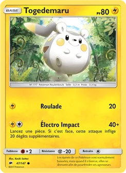 Carte Pokémon Togedemaru 47