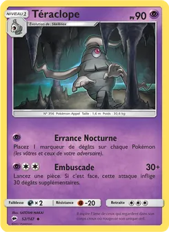 Carte Pokémon Téraclope 52