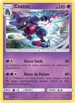 Carte Pokémon Coatox 55