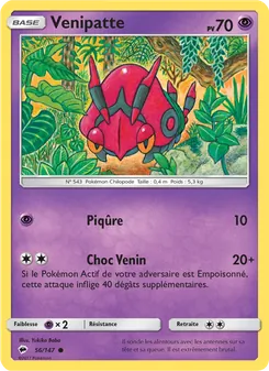 Carte Pokémon Venipatte 56
