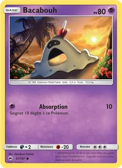 Carte Pokémon Bacabouh 61