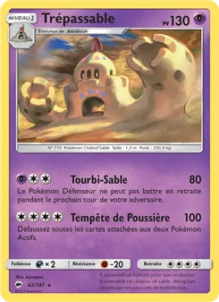 Carte Pokémon Trépassable 62