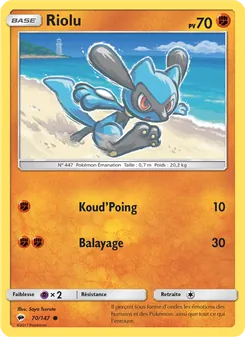 Carte Pokémon Riolu 70