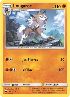 Carte Pokémon Lougaroc 76