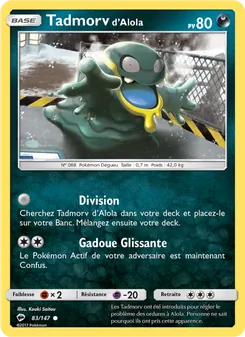 Carte Pokémon Tadmorv d’Alola 83