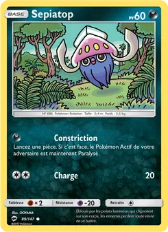 Carte Pokémon Sepiatop 89
