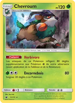 Carte Pokémon Chevroum 11