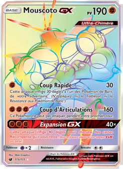 Carte Pokémon Mouscoto GX 115 — Invasion Carmin
