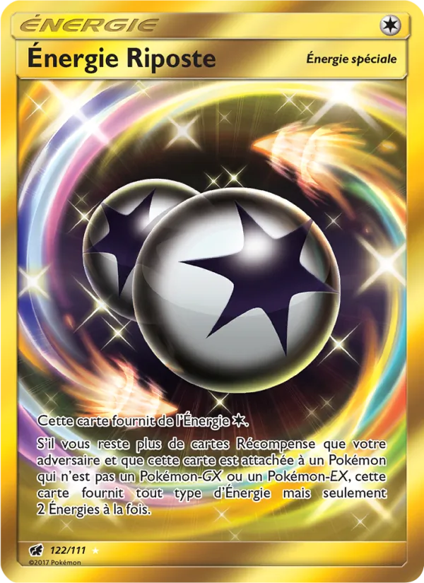 Carte Pokémon Énergie Riposte 122/111 de l'extension Invasion Carmin