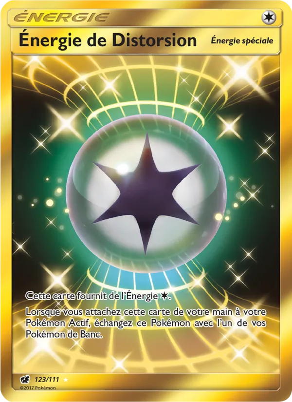 Carte Pokémon Énergie de Distorsion 123/111 de l'extension Invasion Carmin