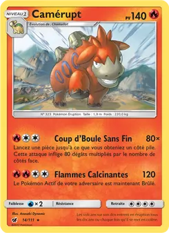 Carte Pokémon Camérupt 14