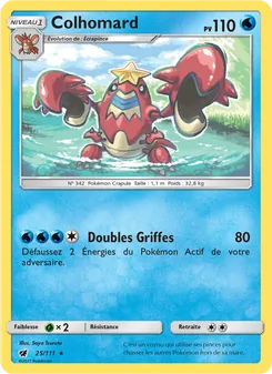 Carte Pokémon Colhomard 25