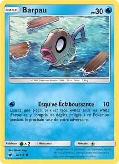 Carte Pokémon Barpau 26