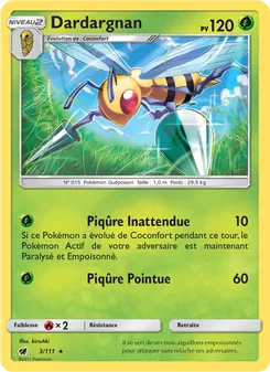 Carte Pokémon Dardargnan 3