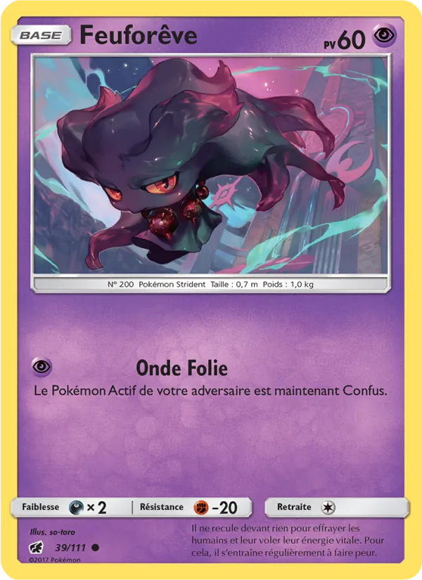 Carte Pokémon Feuforêve 39/111 de l'extension Invasion Carmin