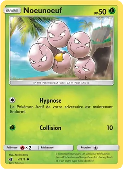 Carte Pokémon Noeunoeuf 4