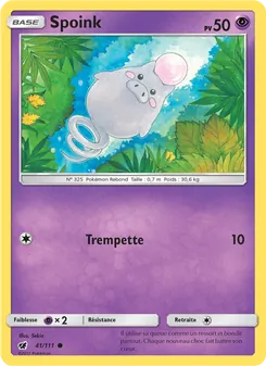 Carte Pokémon Spoink 41