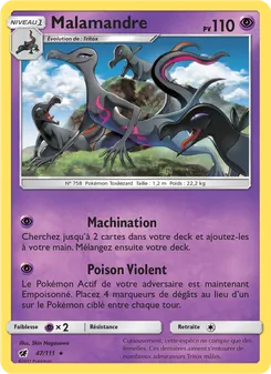 Carte Pokémon Malamandre 47