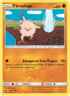 Carte Pokémon Férosinge 50