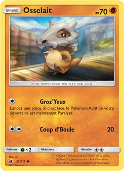 Carte Pokémon Osselait 52