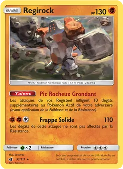 Carte Pokémon Regirock 53