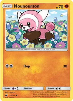 Carte Pokémon Nounourson 55