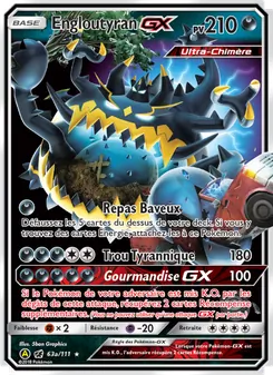 Carte Pokémon Engloutyran-GX 63a