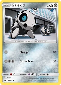 Carte Pokémon Galekid 65