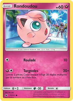 Carte Pokémon Rondoudou 71