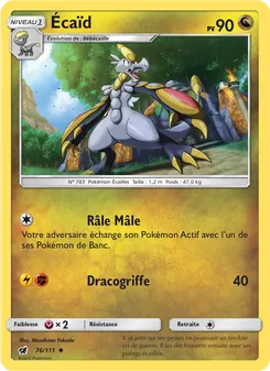Carte Pokémon Écaïd 76