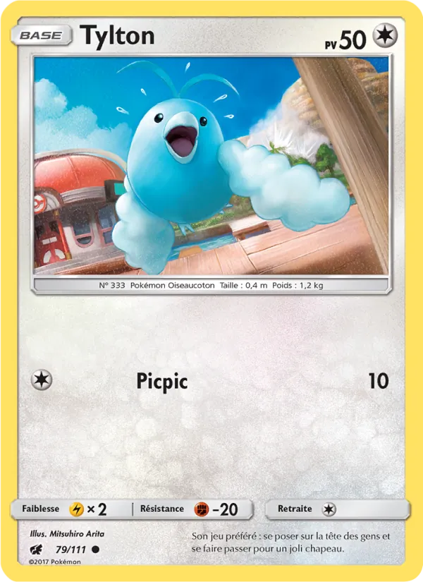 Carte Pokémon Tylton 79/111 de l'extension Invasion Carmin