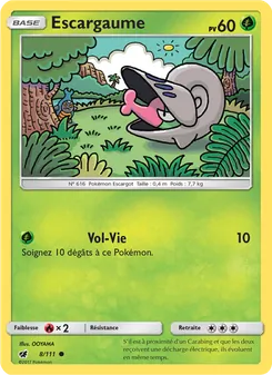 Carte Pokémon Escargaume 8