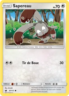 Carte Pokémon Sapereau 87