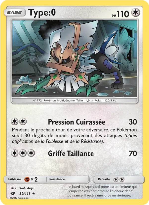 Carte Pokémon Type:0 89/111 de l'extension Invasion Carmin