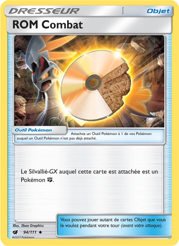 Carte Pokémon ROM Combat 94/111 de l'extension Invasion Carmin