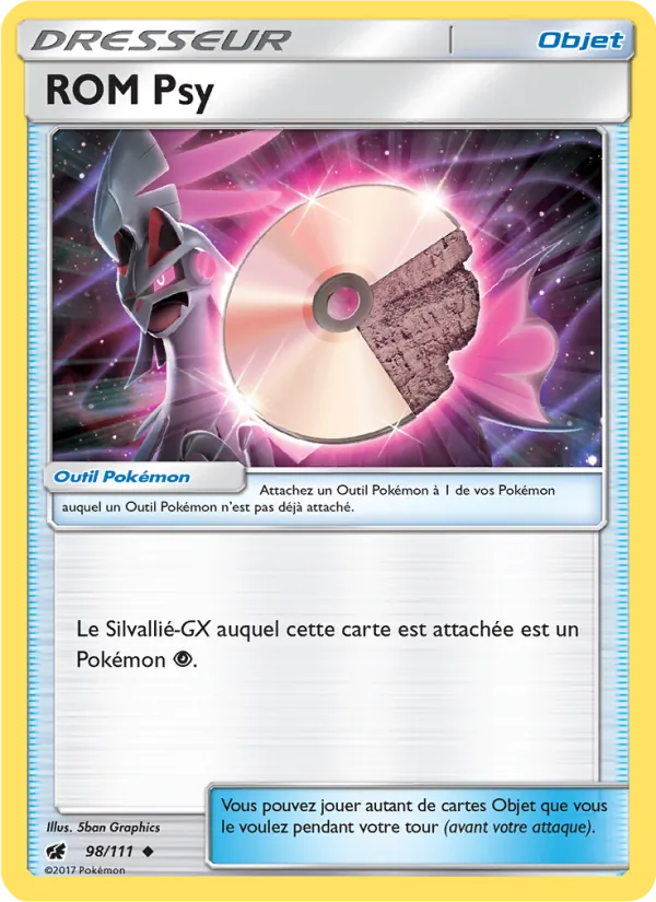 Carte Pokémon ROM Psy 98/111 de l'extension Invasion Carmin