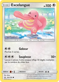 Carte Pokémon Excelangue 102