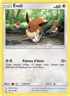 Carte Pokémon Évoli 105