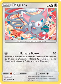 Carte Pokémon Chaglam 108