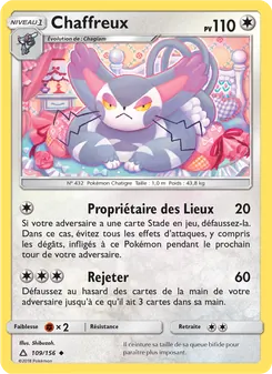 Carte Pokémon Chaffreux 109
