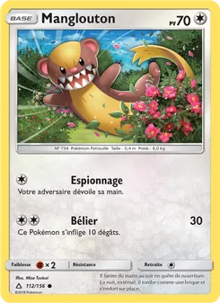 Carte Pokémon Manglouton 112